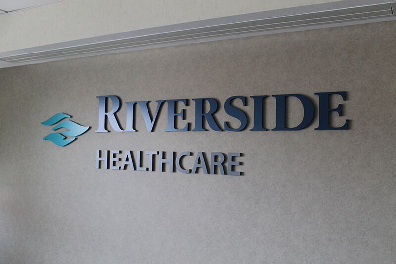 Riverside Healthcare in Kankakee sign